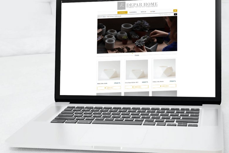Deparhome web sitesi — Yass Medya referansı