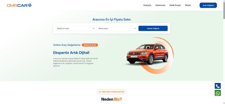 CMR Cars web sitesi — Yassmedya referansı