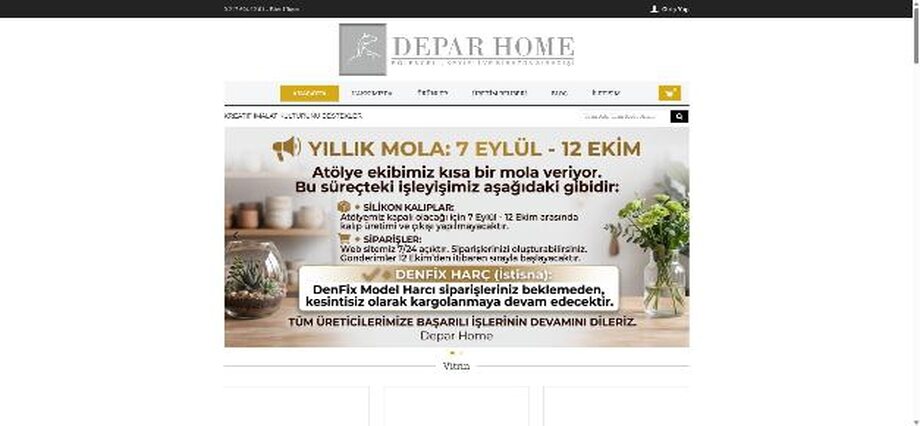 Deparhome web sitesi — Yassmedya referansı
