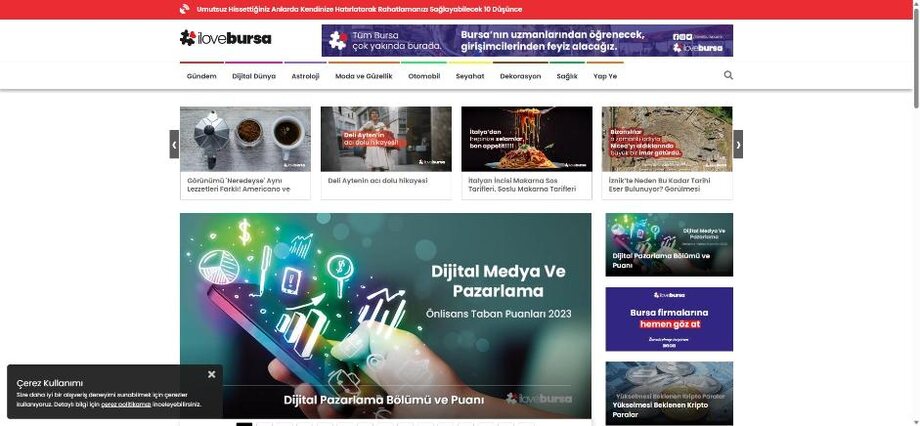 i Love Bursa web sitesi — Yassmedya referansı
