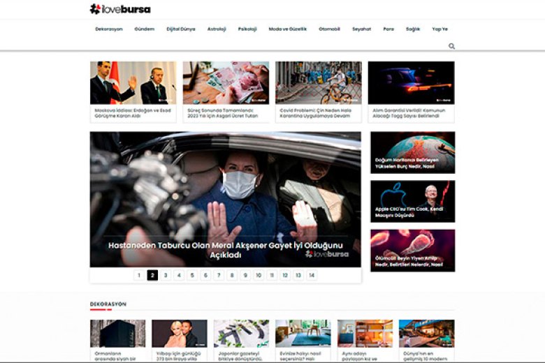 i Love Bursa web sitesi — Yass Medya referansı