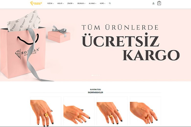 Solhan Kuyumculuk web sitesi — Yass Medya referansı