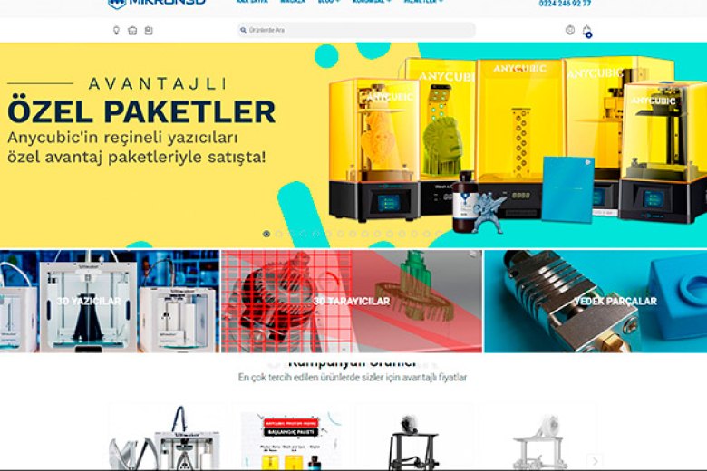 Mikron3D web sitesi — Yass Medya referansı