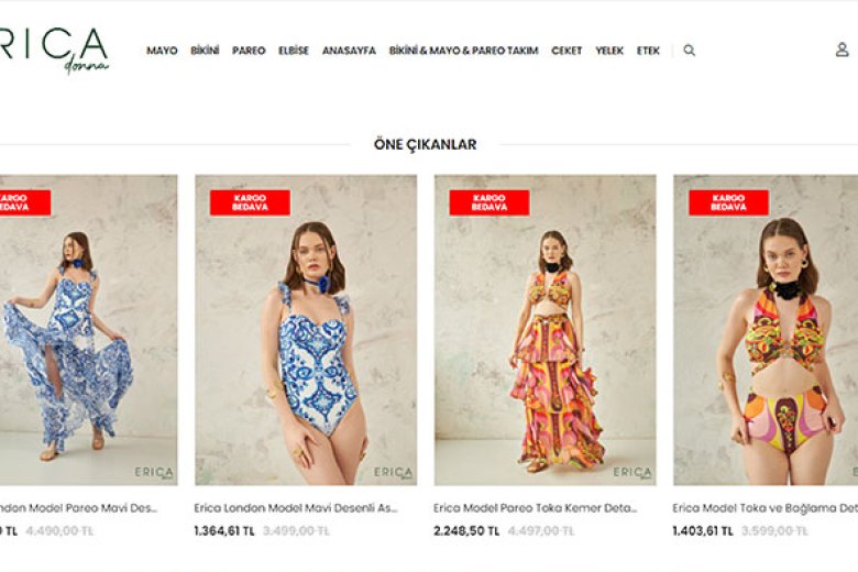 Erica Donna web sitesi — Yass Medya referansı