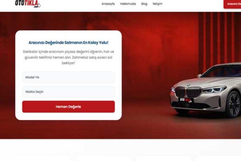 Oto Tıkla web sitesi — Yass Medya referansı