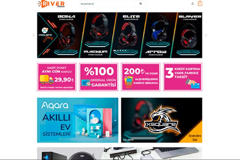 River Teknoloji web sitesi — Yass Medya referansı