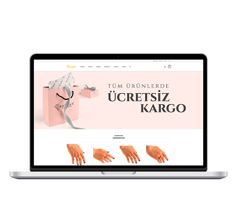 Solhan Kuyumculuk web sitesi — Yassmedya referansı