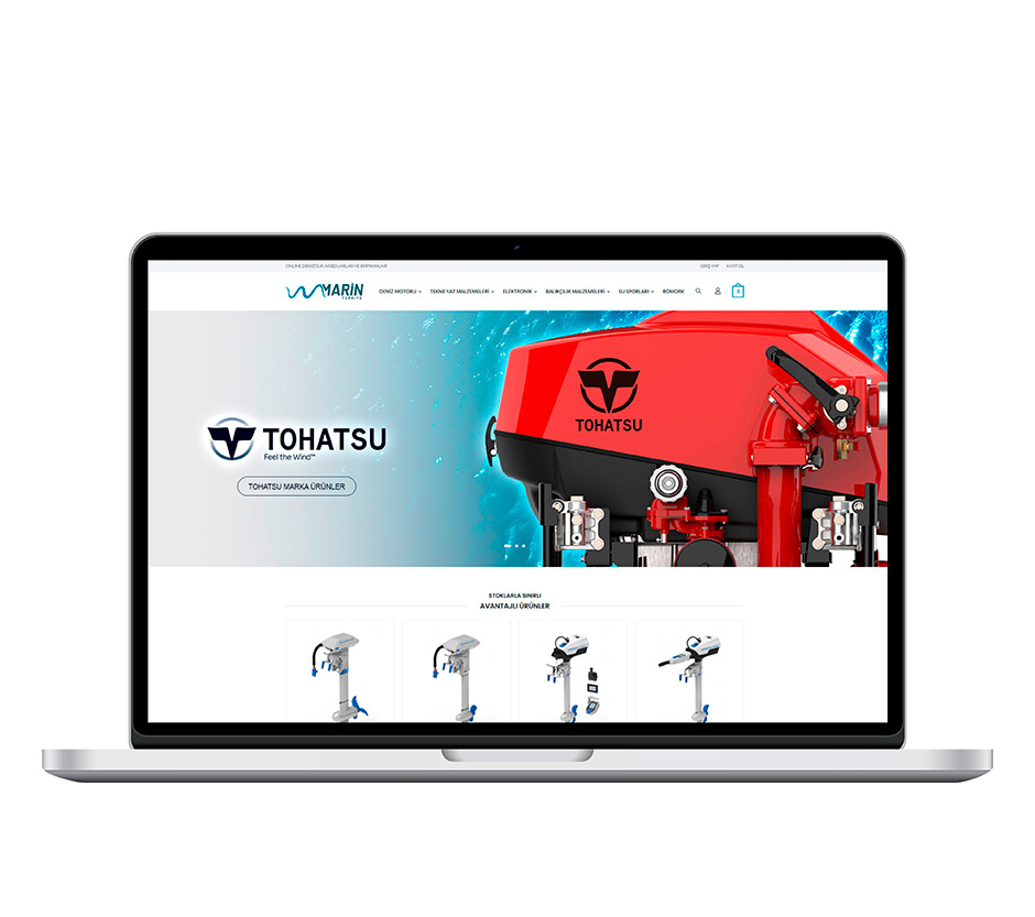 Marin Türkiye web sitesi — Yassmedya referansı