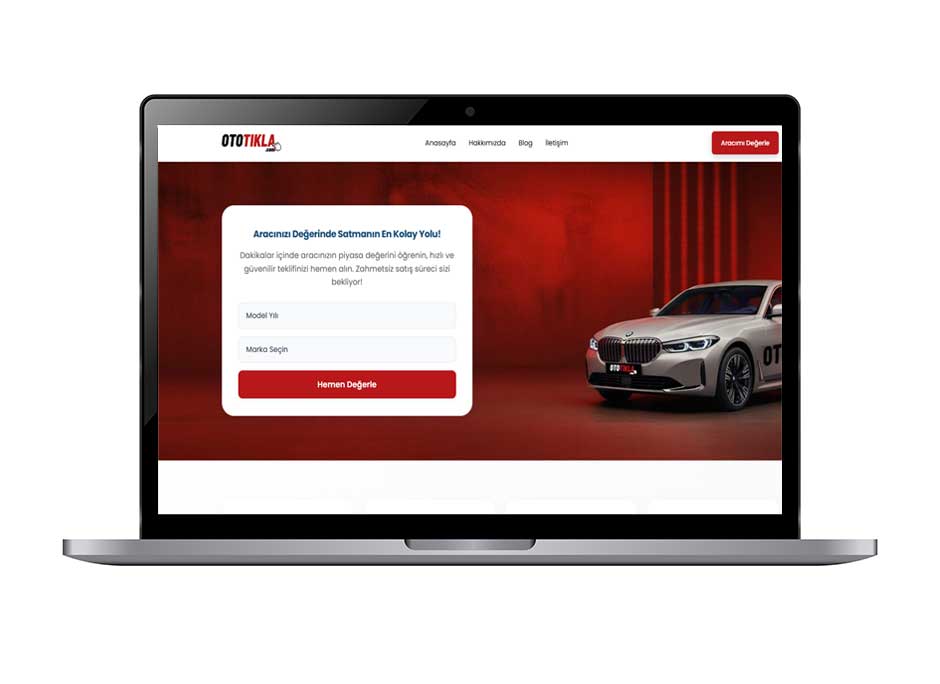 Oto Tıkla web sitesi — Yassmedya referansı